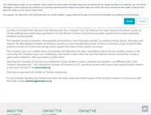 Tablet Screenshot of newzealandchambers.co.nz
